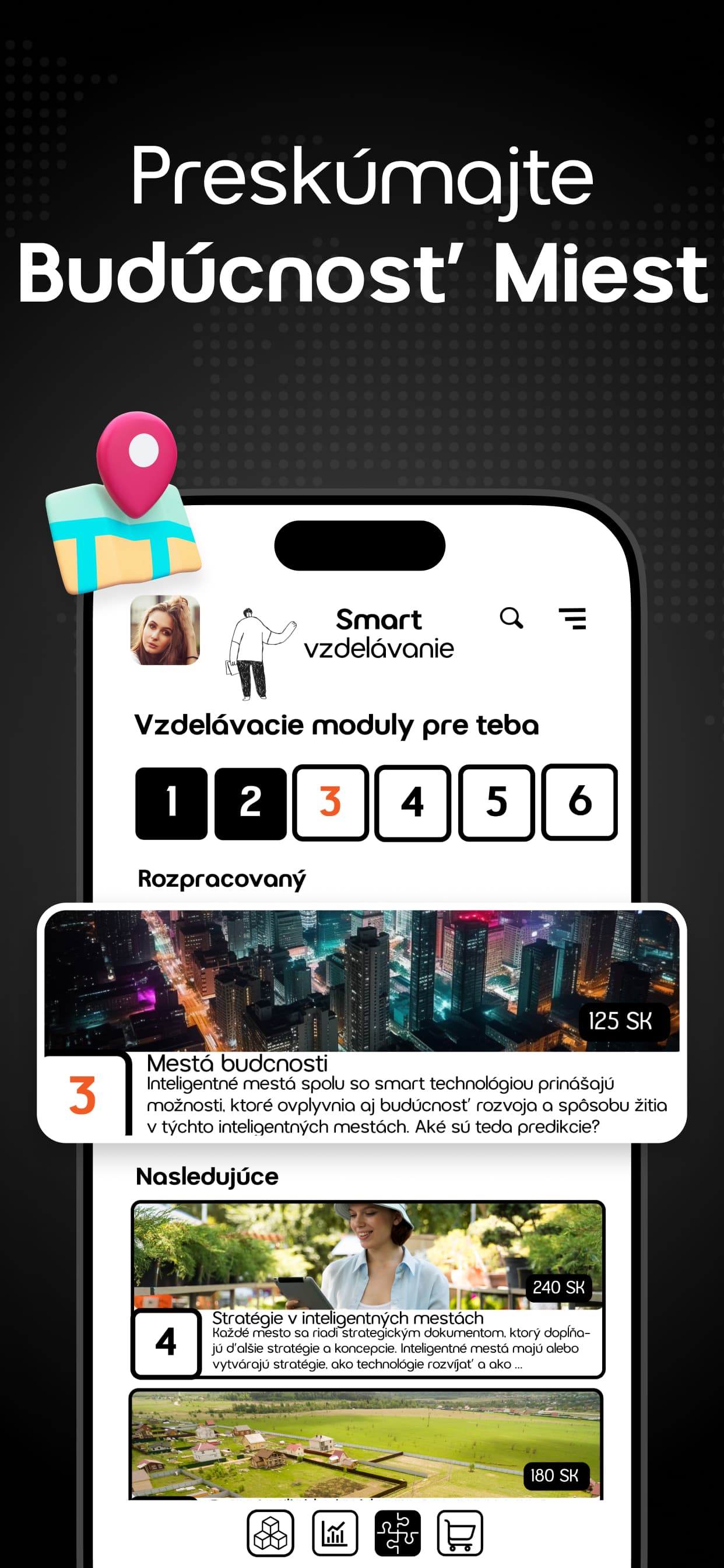 Smart City Explorer — Dostupné pro Android i iOS (4/5)